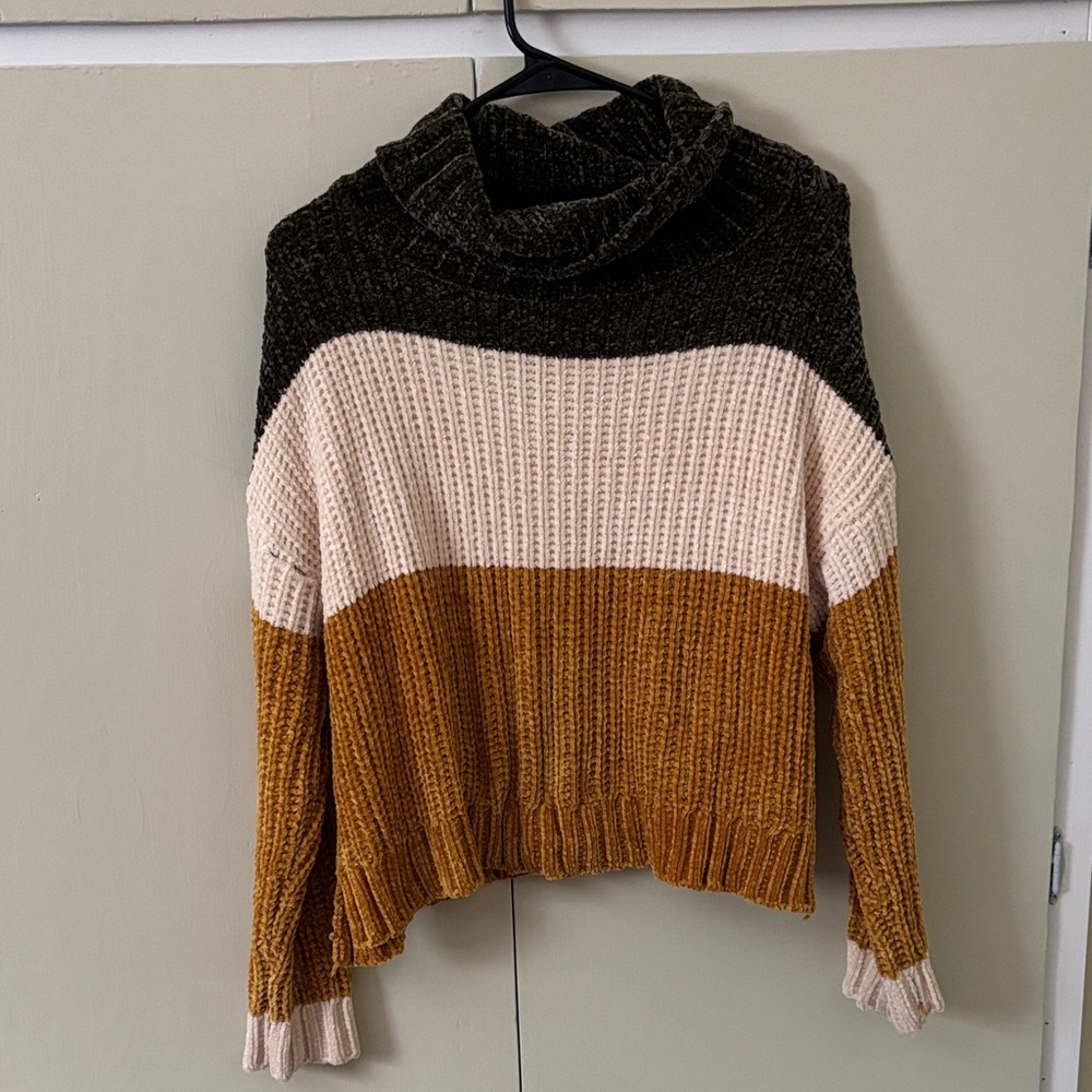 Poof! Multicolor Turtleneck Sweater
